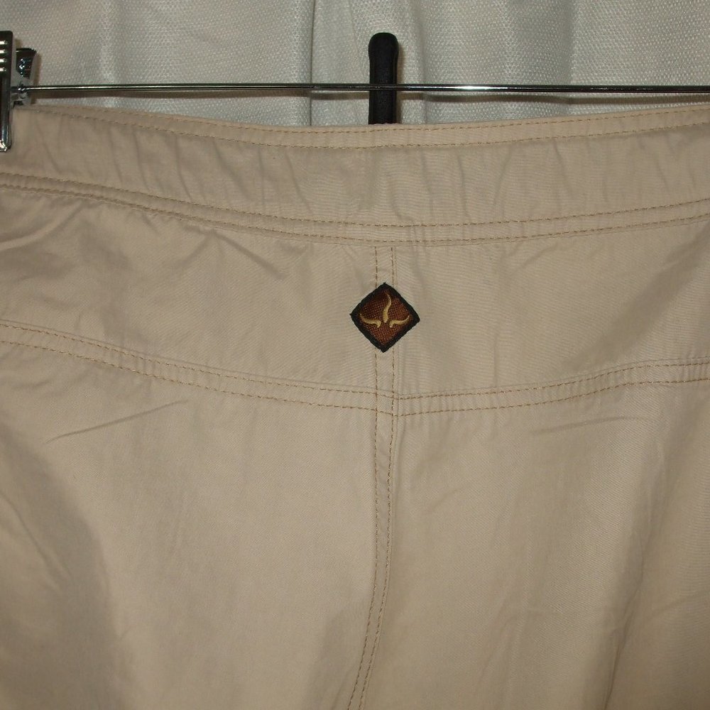 Prana Light Khaki Cargo Outdoor Hiking Pants Women’s Small Waist 32 inches Vtg - Picture 8 of 11